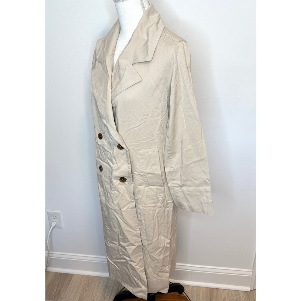 Everlane The Drape Trench Coat In Sandstone Size XS New - Picture 6 of 13